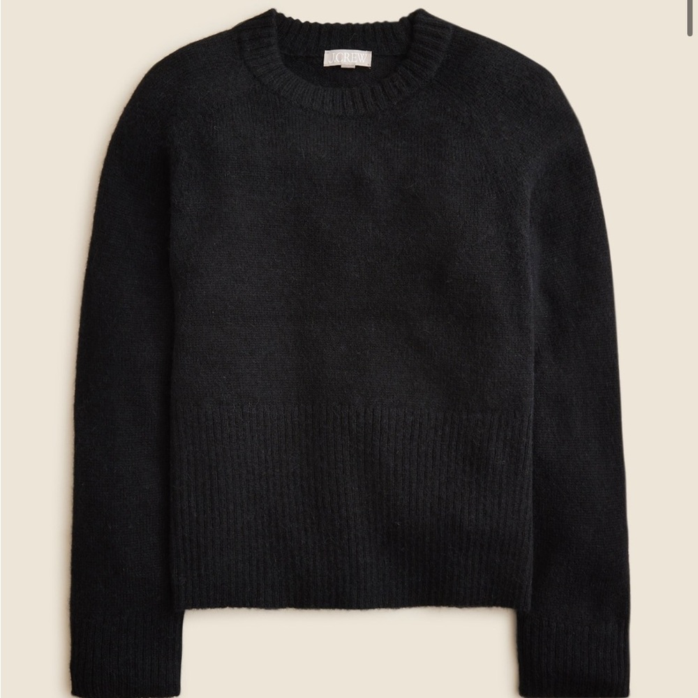 J. Crew High rib pullover sweater in wool blend NWOT